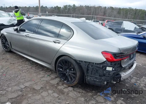 2021 BMW 750I xDrive из США, поврежденный, VIN WBA7U2C00MCF40155